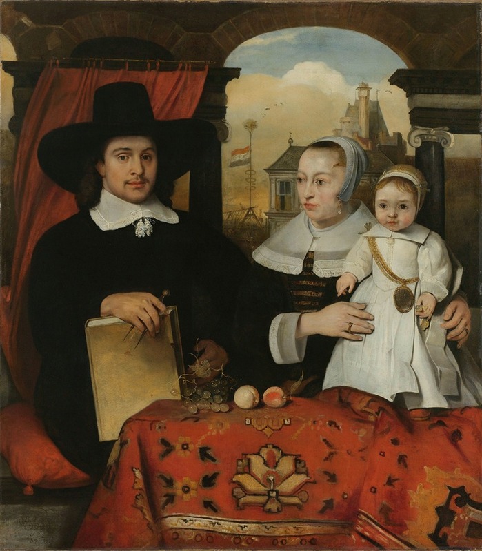 Barent Fabritius - Willem van der Helm (c 1625-75), Municipal Architect of Leiden, with his Wife Belytgen Cornelisdr van der Schelt (d 1661) and their Son Leendert (1622-64)