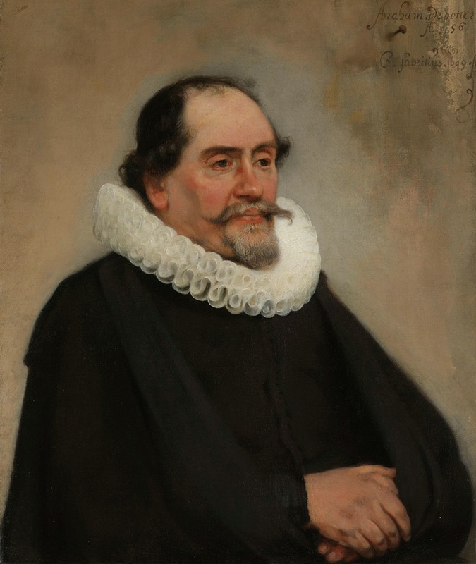 Carel Fabritius - Portrait of Abraham de Potter, Amsterdam Silk Merchant