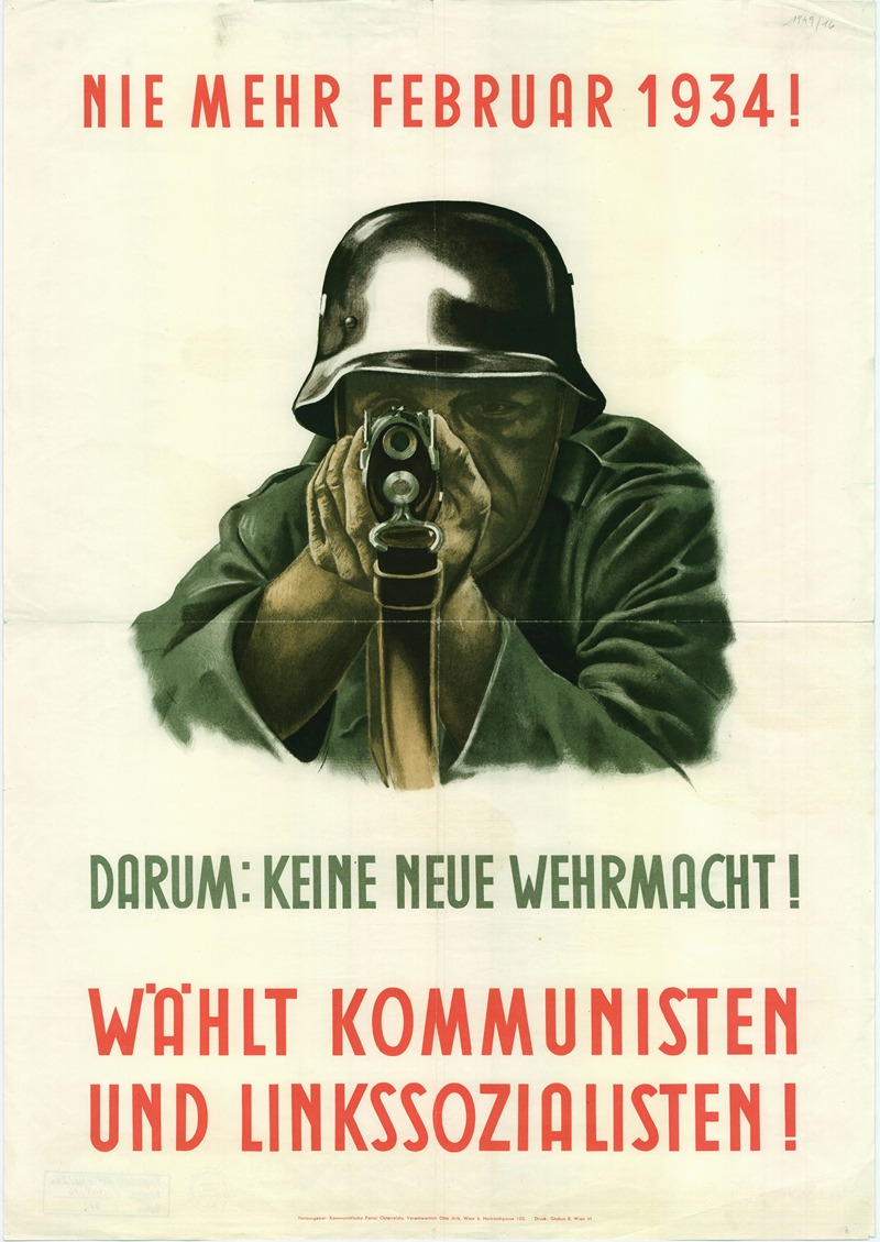 Anonymous - Nie mehr Februar 1934 – Darum, keine neue Wehrmacht!