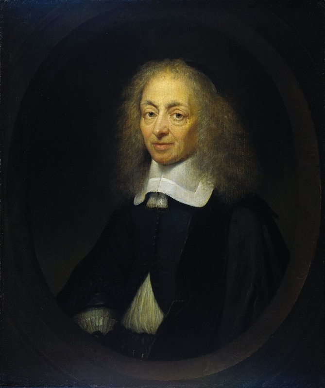 Caspar Netscher - Portrait of Constantijn Huygens (1596-1687)