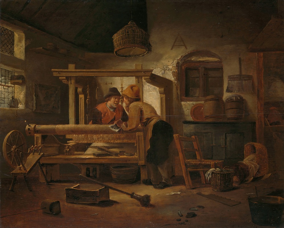Cornelis Gerritsz Decker - Weaver’s Workshop