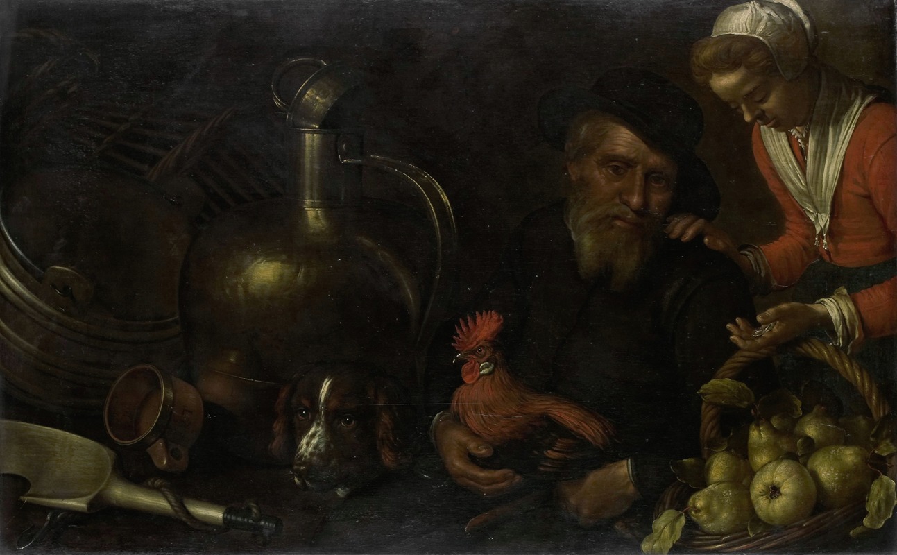 Cornelis Jacobsz. Delff - The Poultry Seller