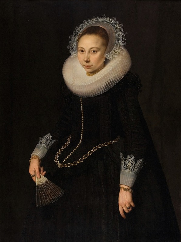Cornelis van der Voort - Portrait of Maria Overrijn van Schoterbosch (1599-1638)