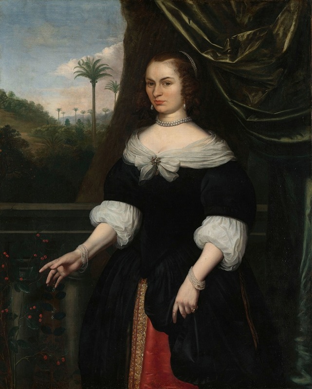 Daniel Vertangen - Portrait of Dina Lems, Wife of Jan Valckenburgh