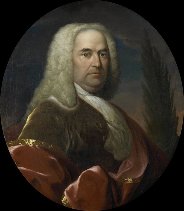 Dionys van Nijmegen - Portrait of Hugo du Bois, Director of the Rotterdam Chamber of the Dutch East India Company, elected 1734