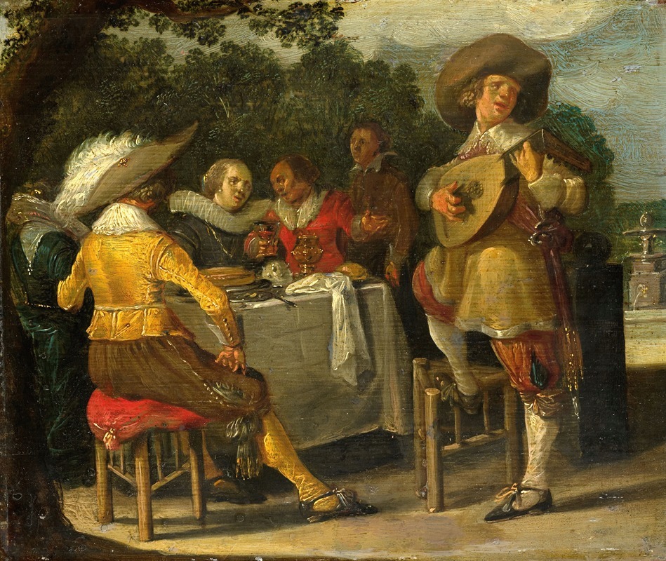 Dirck Hals - An Outdoor Party