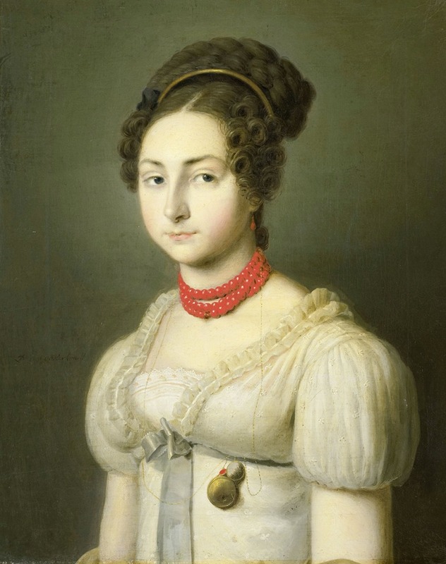 Dirk van Oosterhoudt - Portrait of Jacoba van Wessem, Wife of Lord Stumphius, Burgomaster of Beverwijk