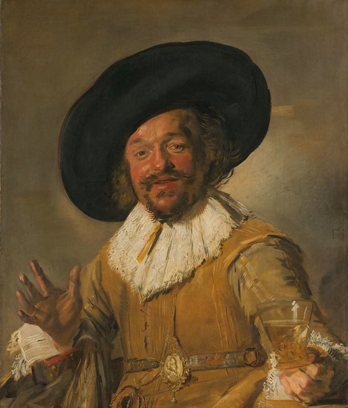 Frans Hals - A Militiaman Holding a Berkemeyer, Known as the ‘Merry Drinker’