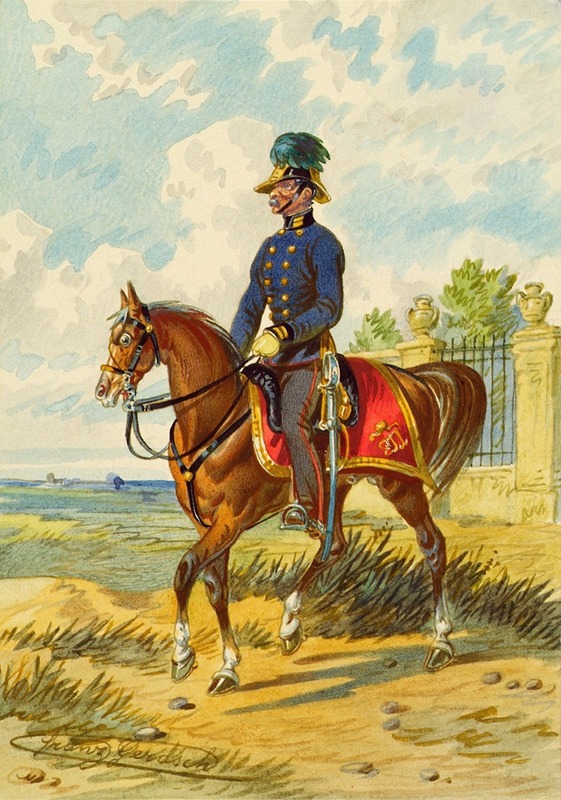 Franz Gerasch - Soldat zu Pferd