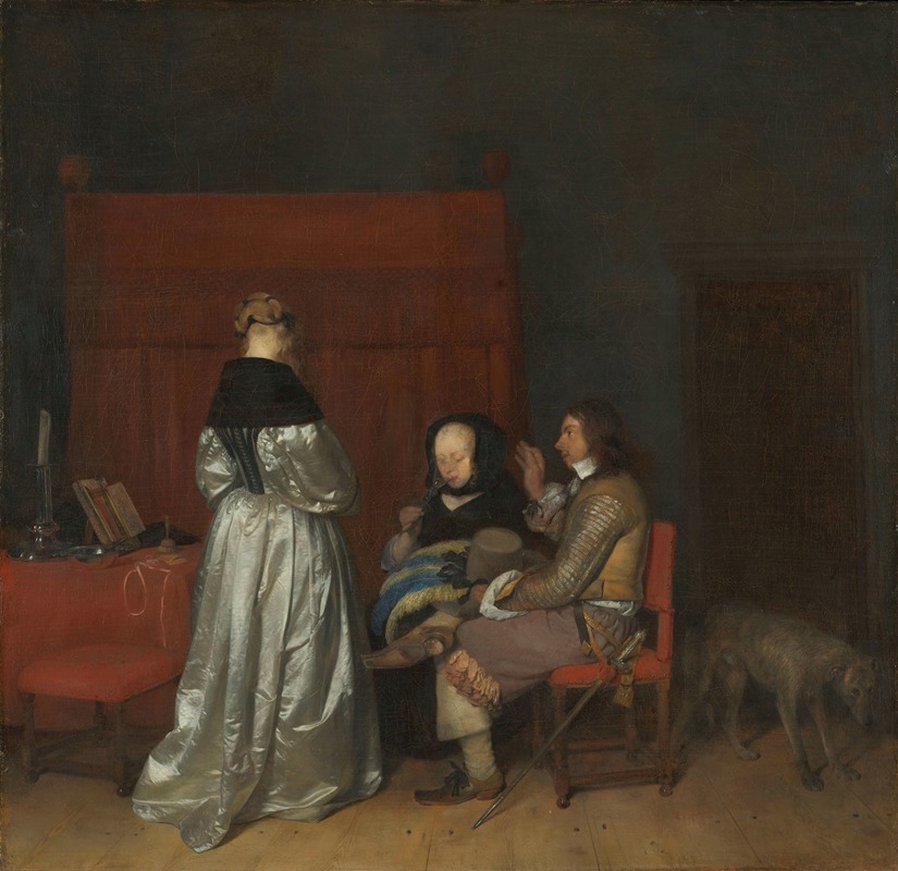 Gerard ter Borch - Gallant Conversation, Known as ‘The Paternal Admonition’