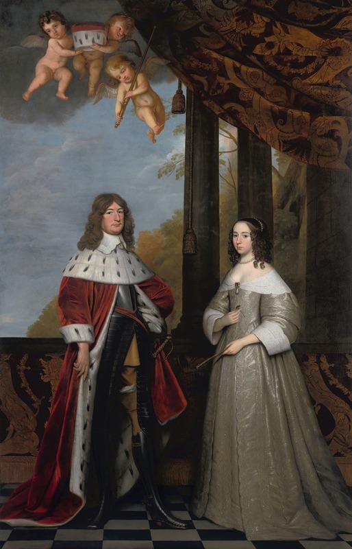 Gerard van Honthorst - Portrait of Friedrich Wilhelm, Elector of Brandenburg, and his Wife Louise Henriette, Countess of Orange-Nassau