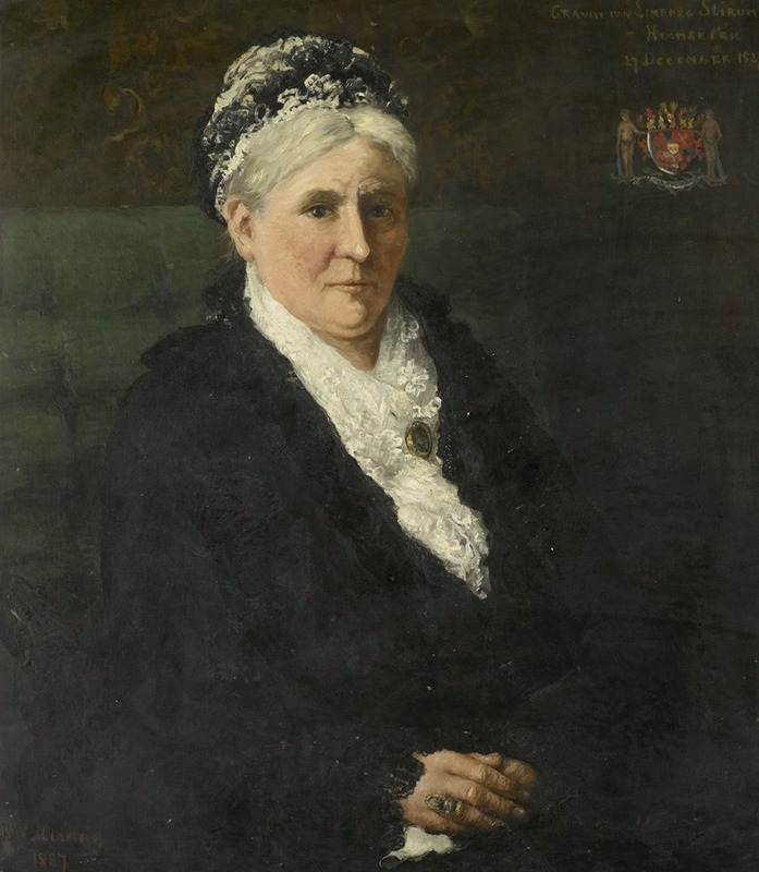Hendrik Willem Mesdag - Maria Hermina Heemskerk (1827-1908). Echtgenote van Menno David Graaf van Limburg Stirum