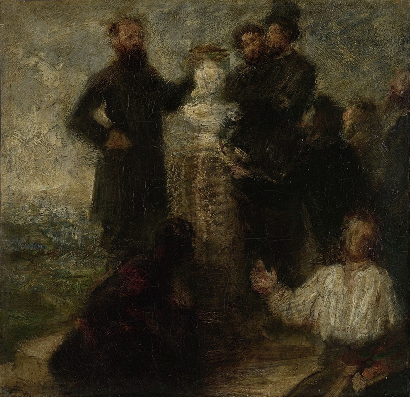 Henri Fantin-Latour - Esquisse pour l’Hommage à Delacroix