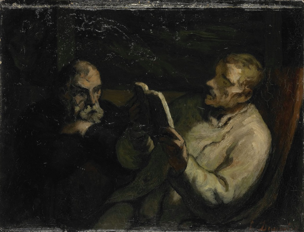 Honoré Daumier - The Reading