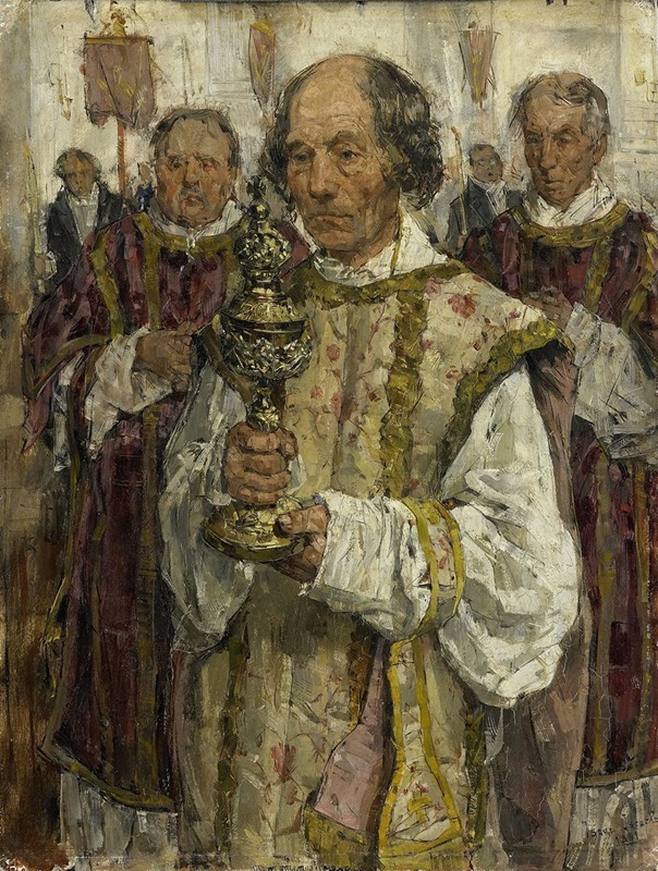 Isaac Israëls - Procession in the Old Catholic Church in The Hague