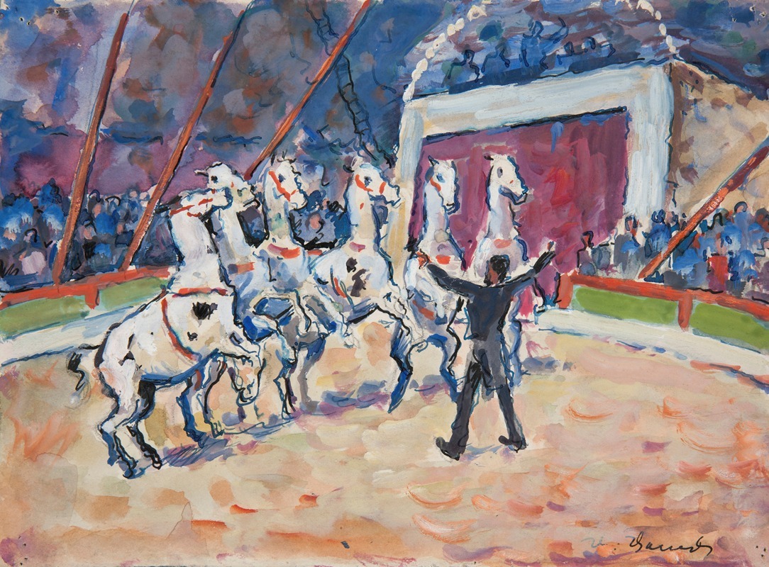 Ivan Ivanec - Scena z cyrku – pokaz tresury koni