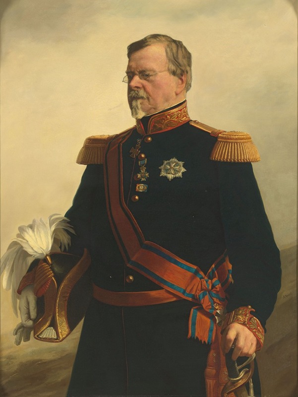 Jacob Spoel - Bernhard (1792-1862), hertog van Saksen-Weimar. Generaal in Nederlandse dienst