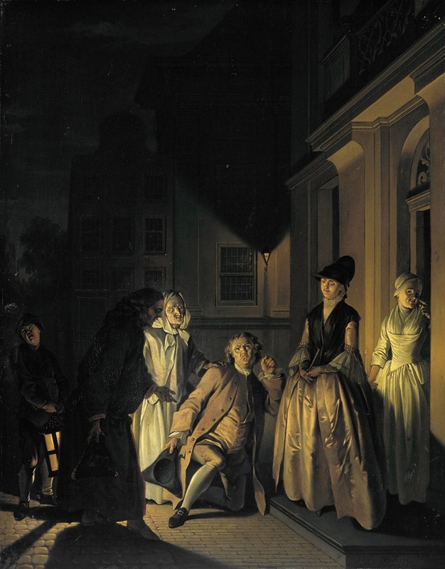 Jacobus Buys - Scene from the Play ‘Lubbert Lubbertse of de geadelde boer’ by M. van Breda