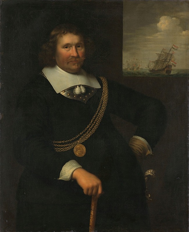 Jan Albertsz. Rotius - Portrait of Jan Cornelisz Meppel, Lieutenant-Admiral of Holland and West-Friesland