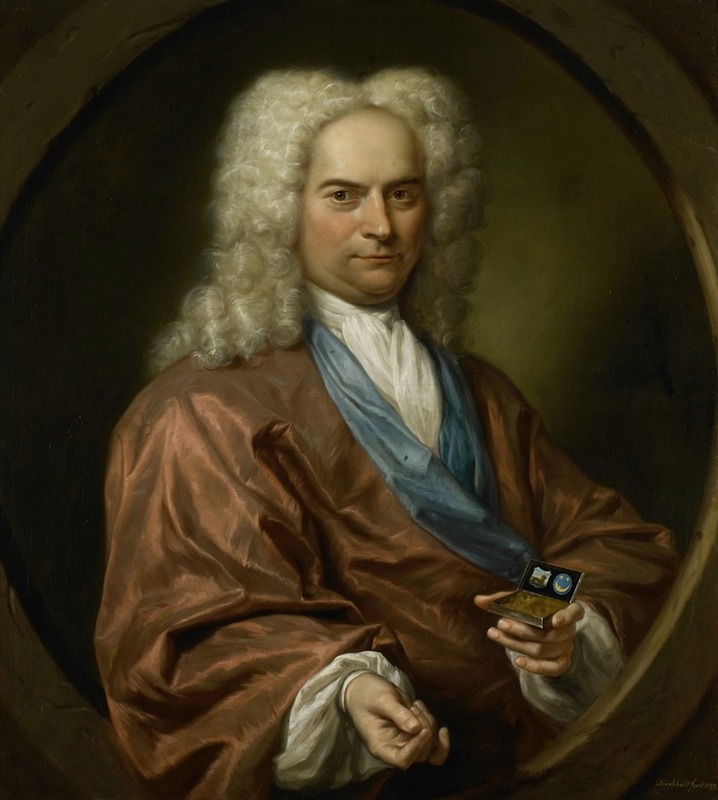 Jan Maurits Quinkhard - Portrait of David Leeuw (1682-1755), Mennonite Draper