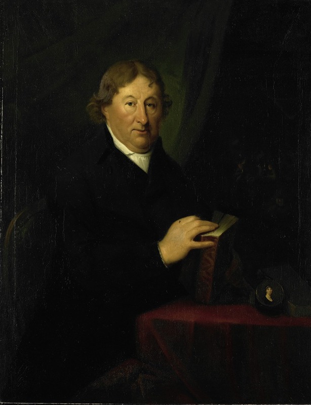 Johann Bernhard Scheffer - Portrait of Gerrit van der Pot, Lord of Groeneveld, Art Collector in Rotterdam