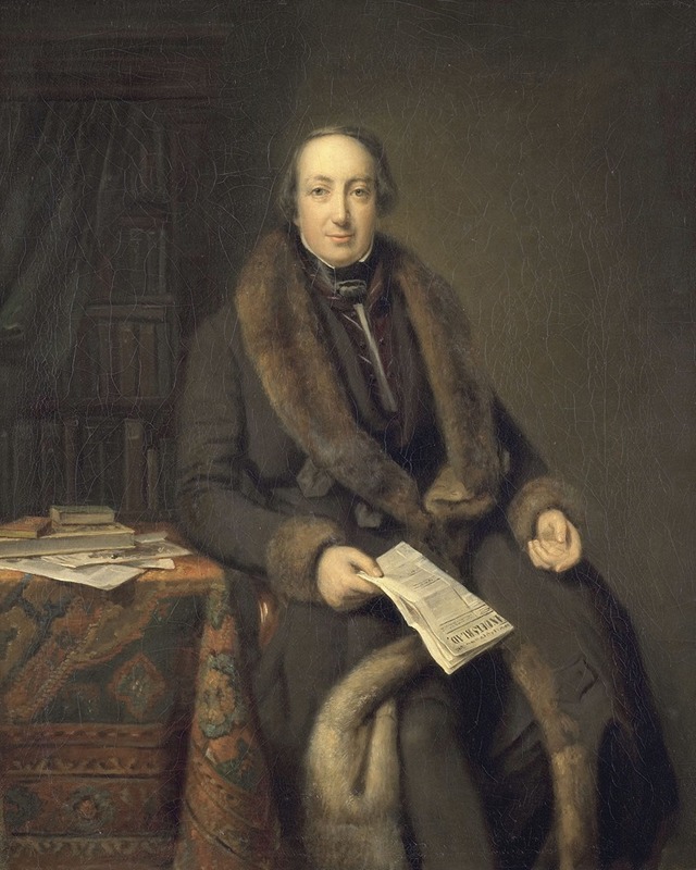 Johann Georg Schwartze - Pieter Arnold Diederichs (1804-74). Boekhandelaar te Amsterdam en oprichter van het Algemeen Handelsblad in 1828