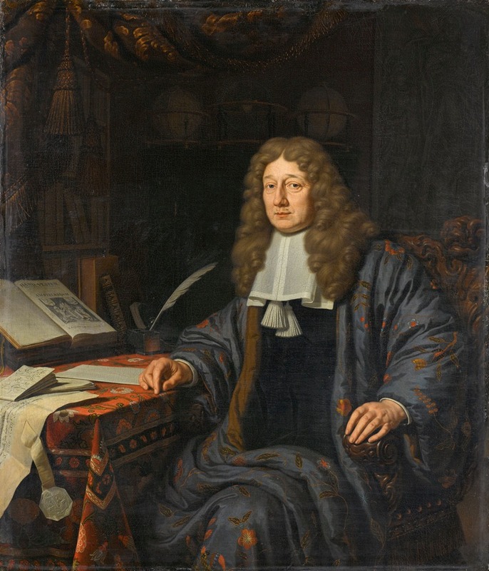 Michiel Van Musscher - Portrait of Johannes Hudde (1628-1704), burgomaster of Amsterdam