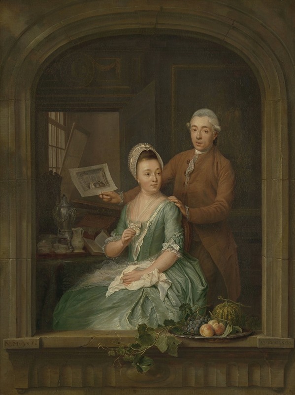 Nicolaas Muys - Portrait of Robert Muys and his Wife Maria Nozeman