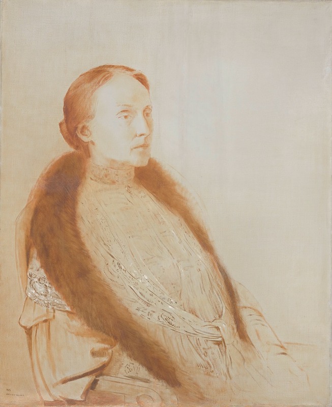 Odilon Redon - Portrait of A.M.L. Bonger-van der Linden