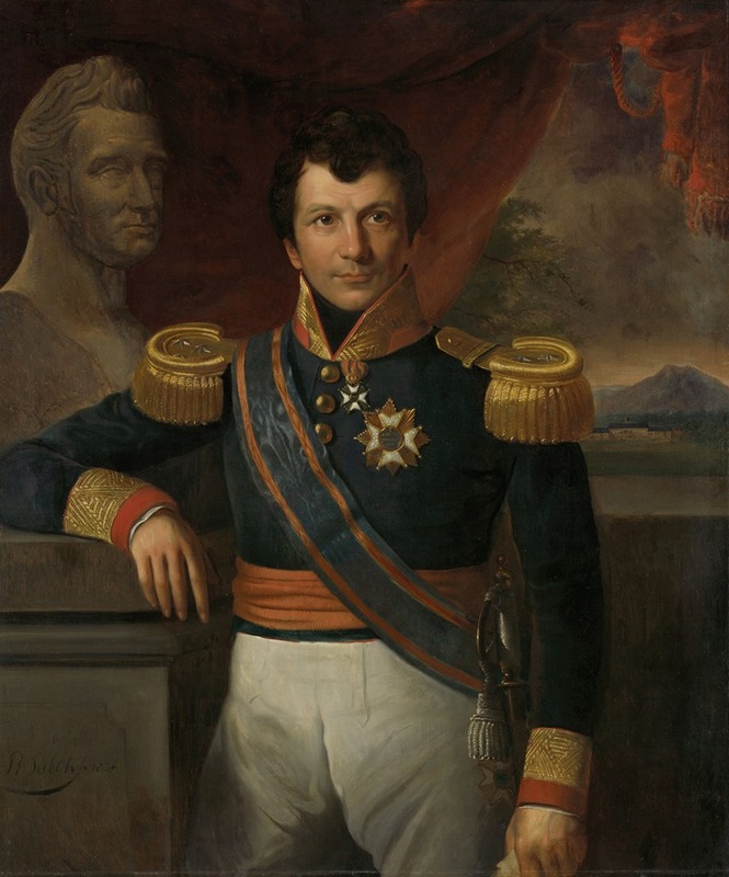 Raden Saleh - Portrait of Johannes, Graaf van den Bosch, Governor-General of the Dutch East Indies