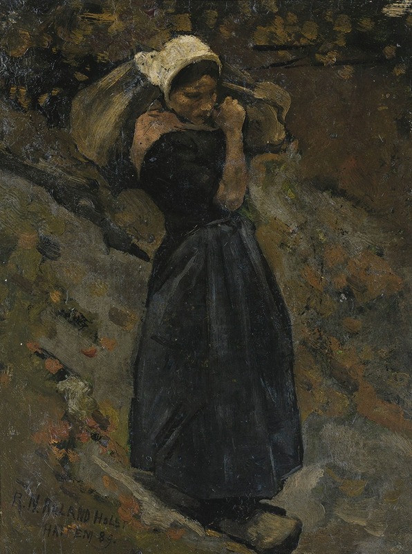 Richard Nicolaüs Roland Holst - A Peasant Woman carrying a Sack