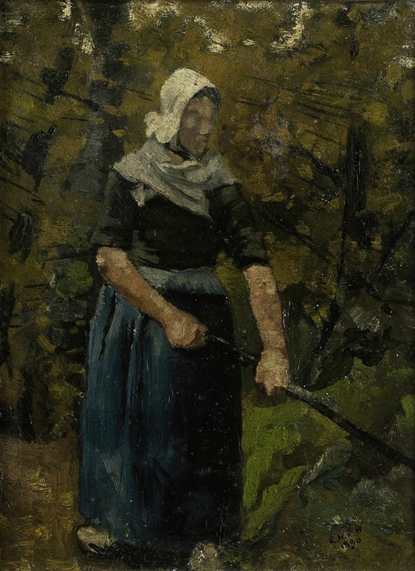 Richard Nicolaüs Roland Holst - A Peasant Woman with a Stick
