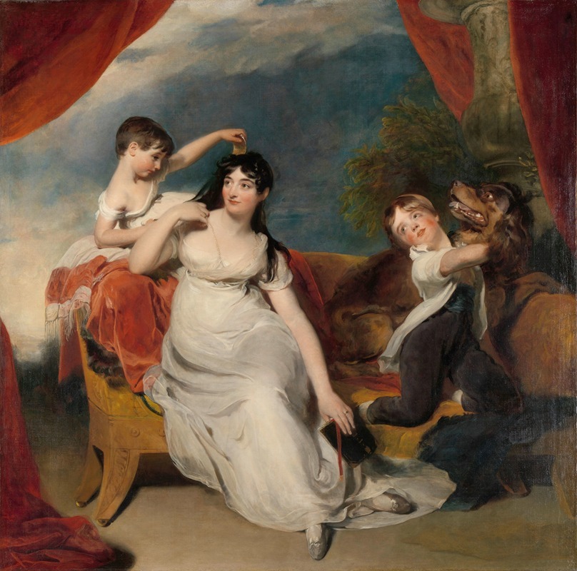 Sir Thomas Lawrence - Maria Mathilda Bingham with Two of her Children