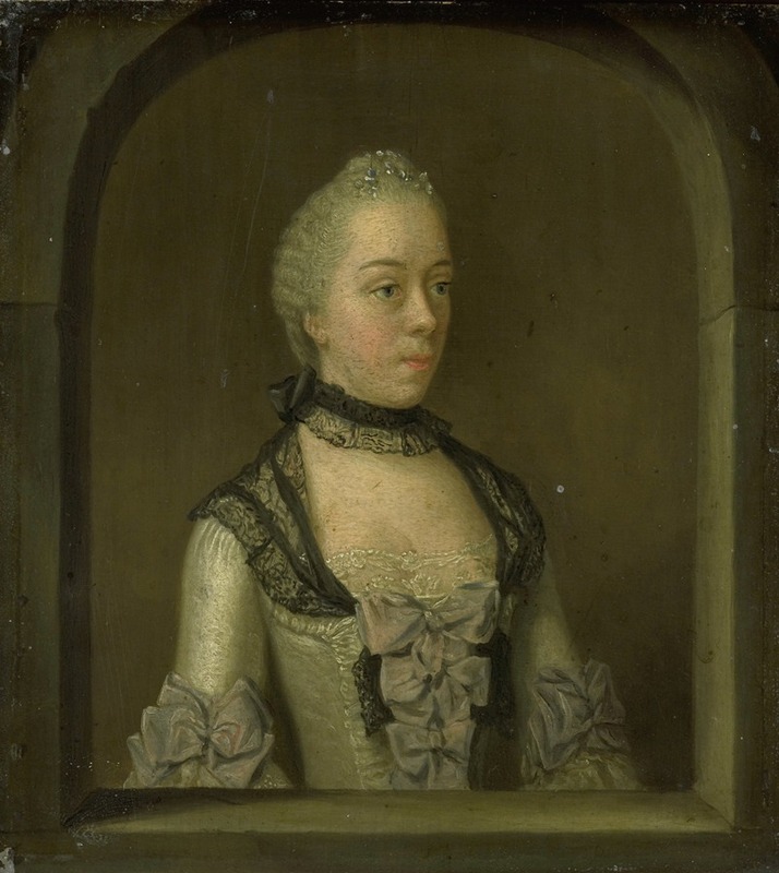 Tibout Regters - Portrait of Wilhelmina Hillegonda Schuyt, Wife of Joachim Rendorp