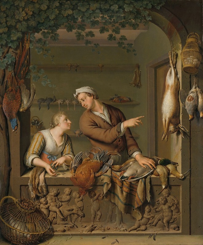 Willem Van Mieris - The Poultry Seller