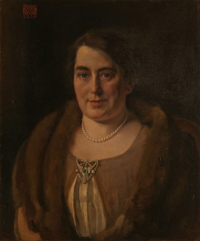 Willem Witsen - Adèle van Meekren, de tweede echtgenote van Andries van Wezel