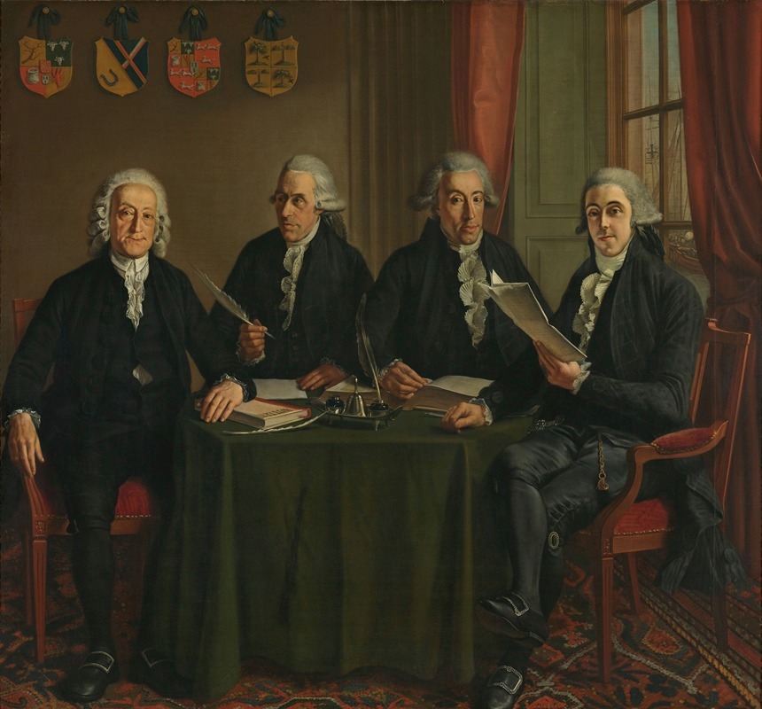 Wybrand Hendriks - The Four Chief Commissioners of the Amsterdam Harbor Works