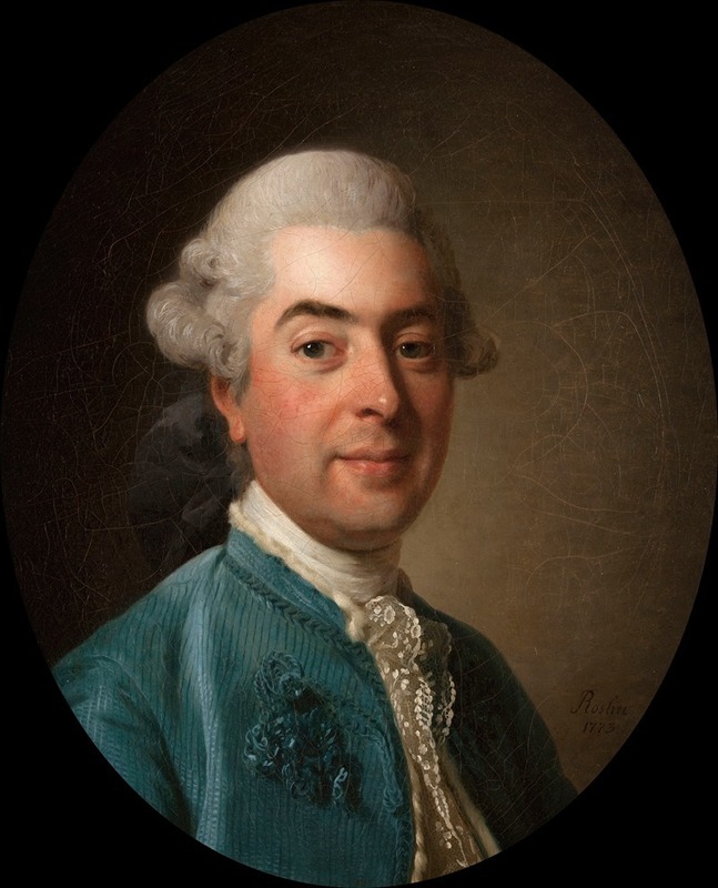 Alexander Roslin - Portrait de Charles-Marin de La Haye des Fossés, fermier général du roi (1736-1790)