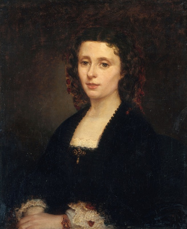 Amandine Parrot - Portrait d’Athénaïs Mialaret (1826-1899), épouse Michelet