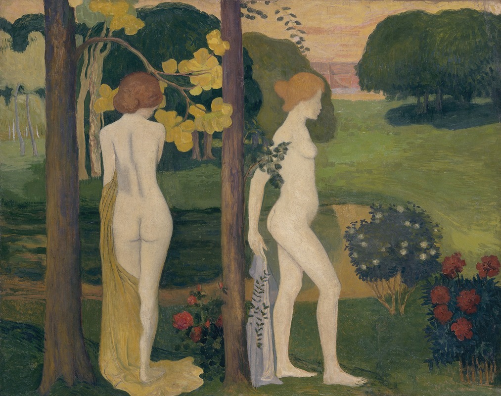 Aristide Maillol - Deux nus dans un paysage