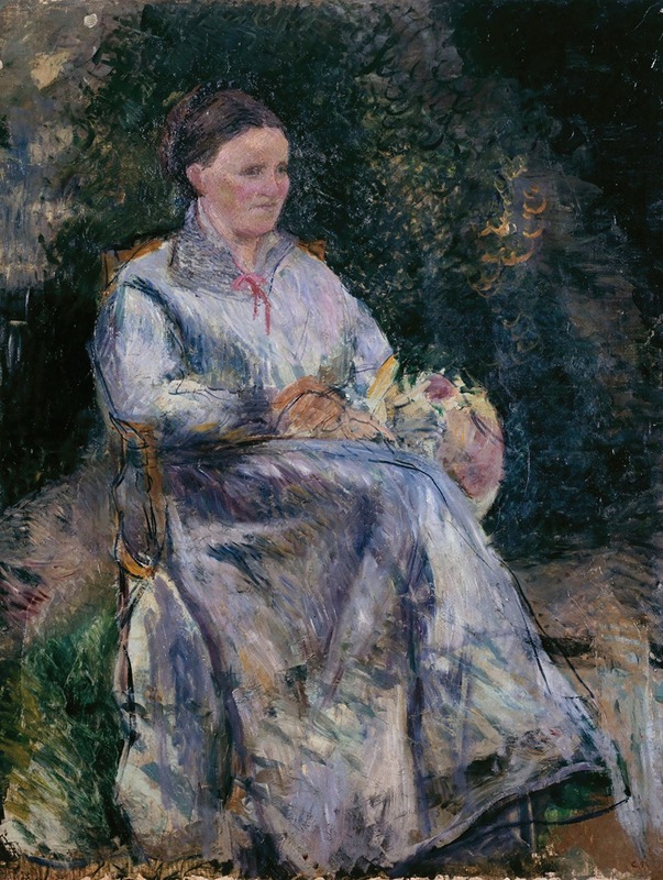 Camille Pissarro - Julie Pissarro au jardin