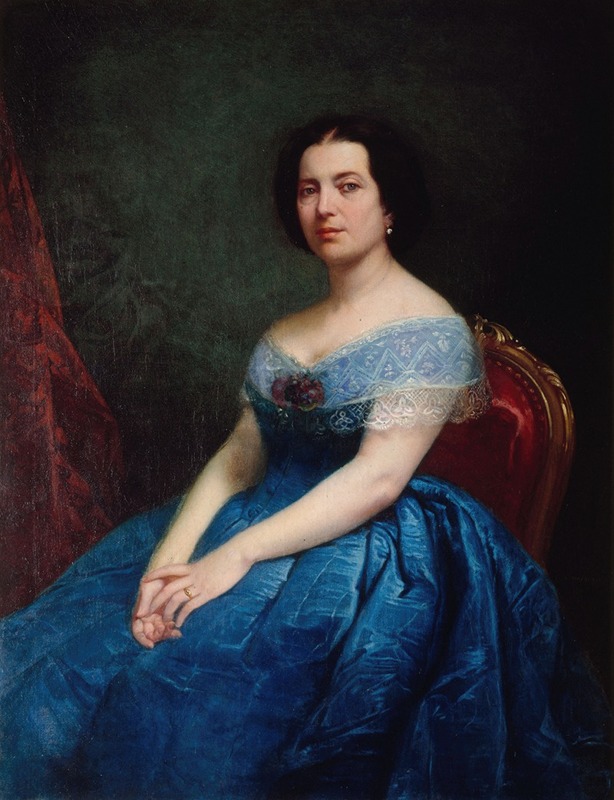 Charles Bonnegrâce - Portrait d’Ernesta Grisi (1819-1895), chanteuse