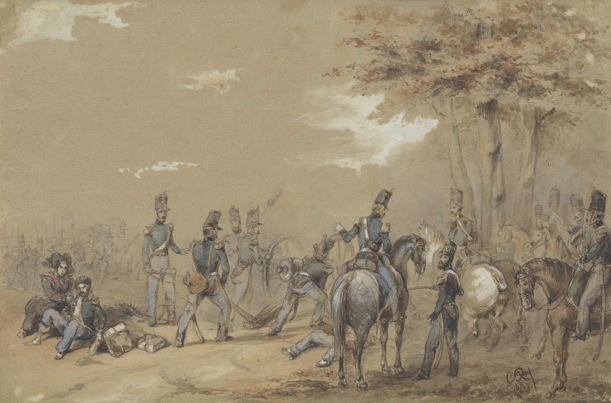 Charles Rochussen - Infanterie in gevecht