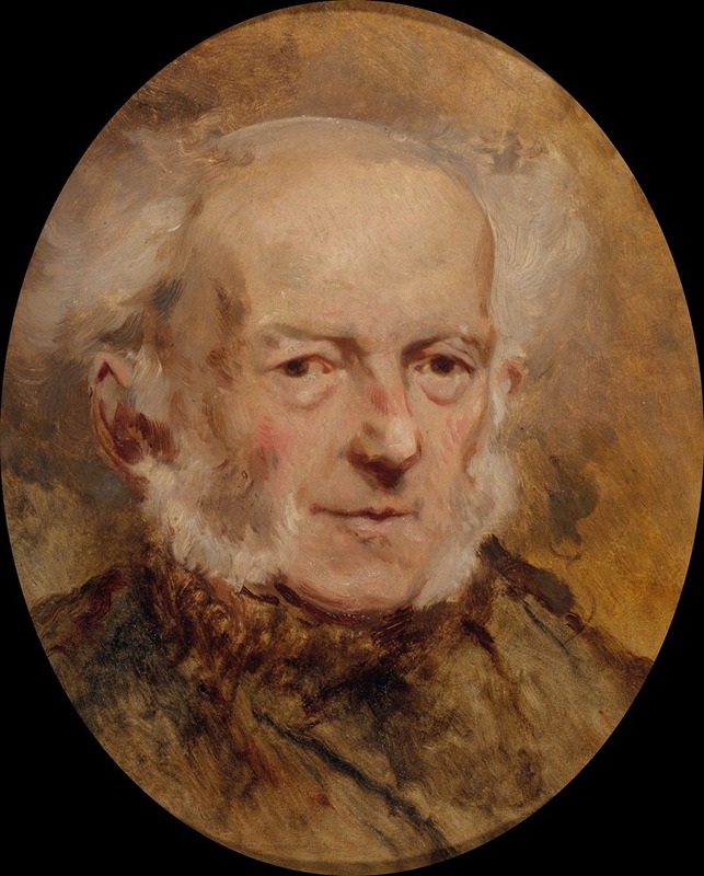 Eugène Isabey - Portrait du peintre Jean-Baptiste Isabey, père de l’artiste
