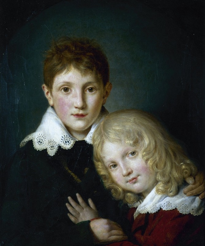 Fortuné Dufau - Paul (1804-1880) et Alfred (1810-1857) de Musset enfants