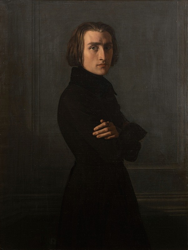 Henri Lehmann - Portrait de Franz Liszt (1811-1886), compositeur et pianiste