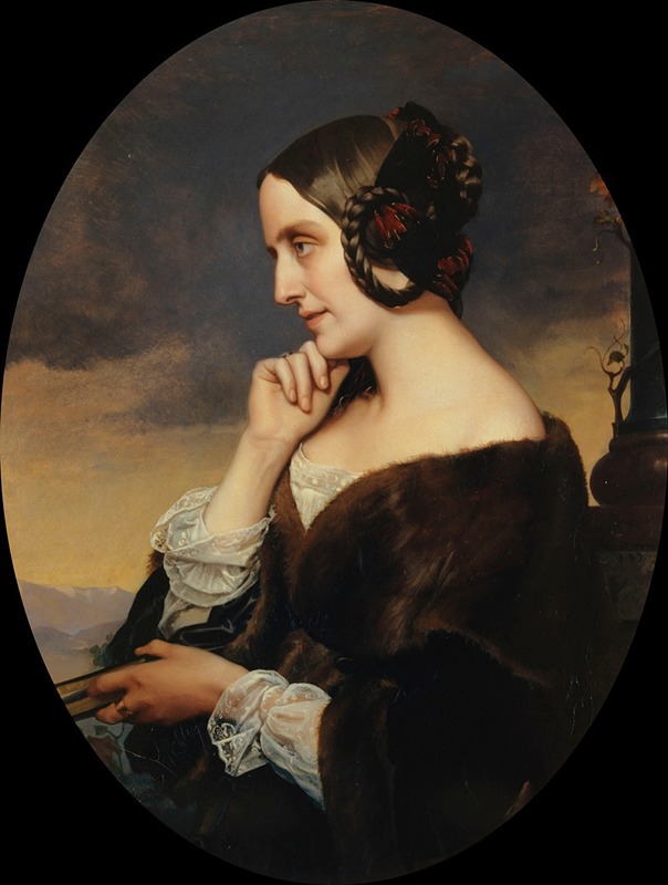 Henri Lehmann - Portrait de Marie de Flavigny, comtesse d’Agoult (1805-1876)