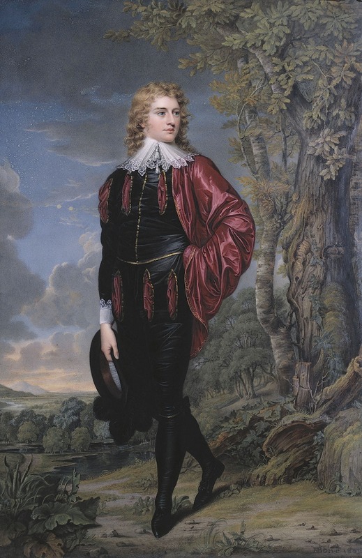Henry Bone - Full-length portrait of Henry-Philip Hope