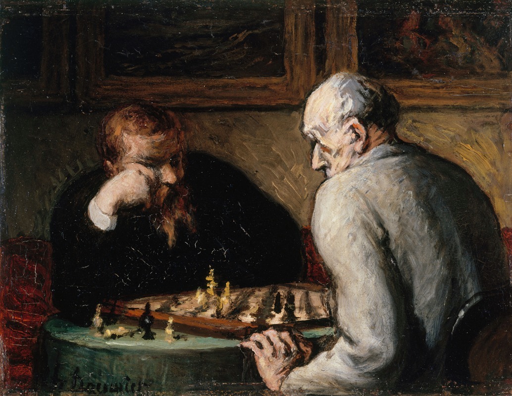 Honoré Daumier - Joueurs d’échecs