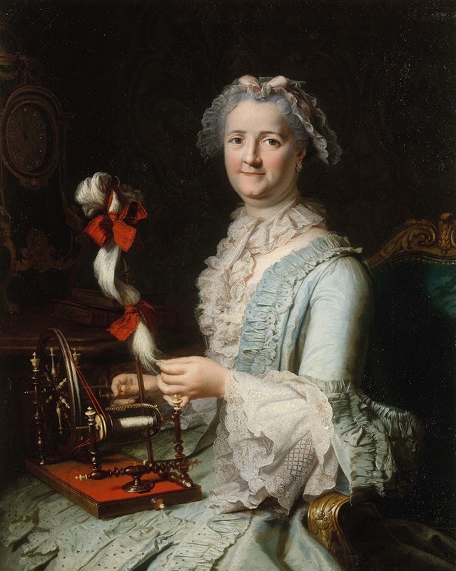 Jacques-André-Joseph Aved - Portrait présumé de Françoise-Marie Pouget, seconde femme de Chardin